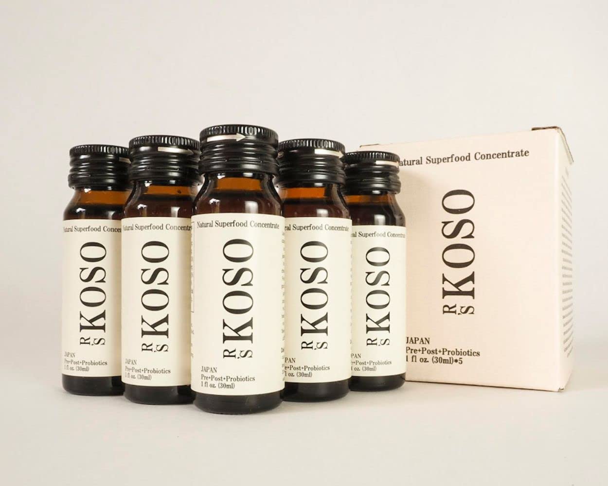 R's KOSO Trial Pack - Japanese Postbiotic Drink (30ml/1oz × 5 Bottles)