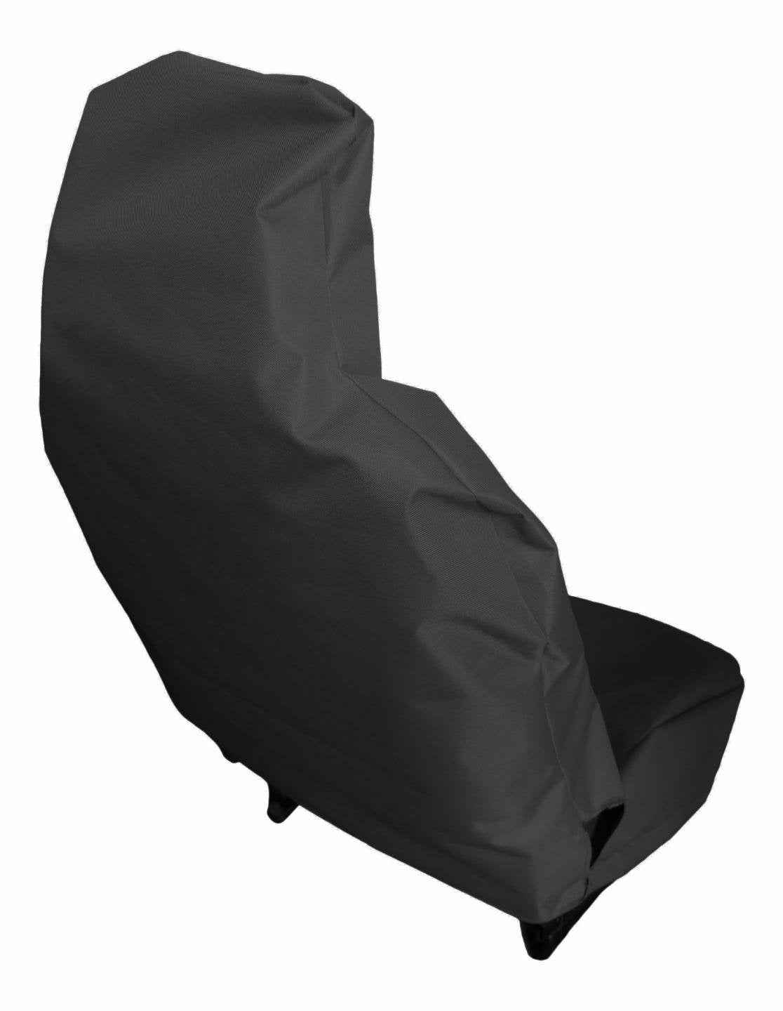 Carseatcover-UK Heavy Duty Black Waterproof Seat Covers for Cars, Vans, MPvs SUVs 4x4s - 2 x Fronts