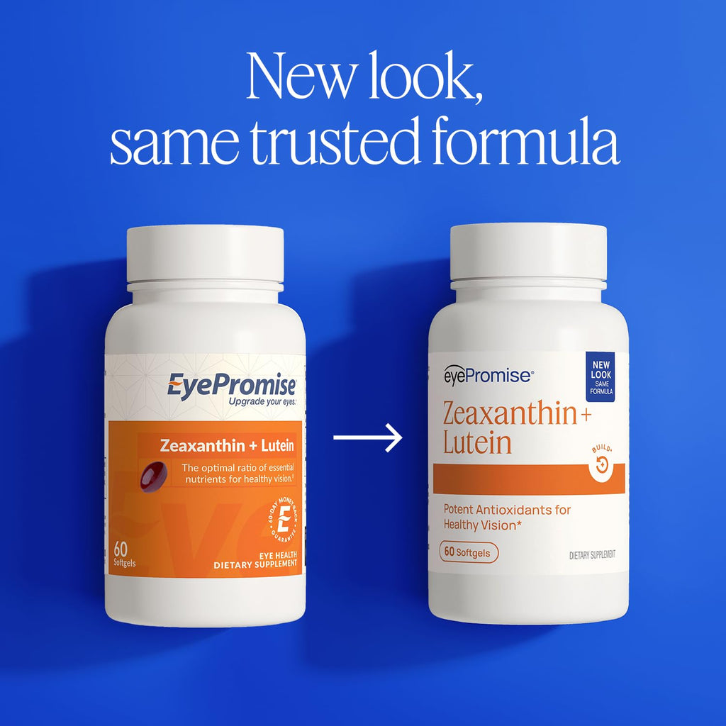 EyePromise Zeaxanthin + Lutein Eye Health Supplements, 60 Softgels