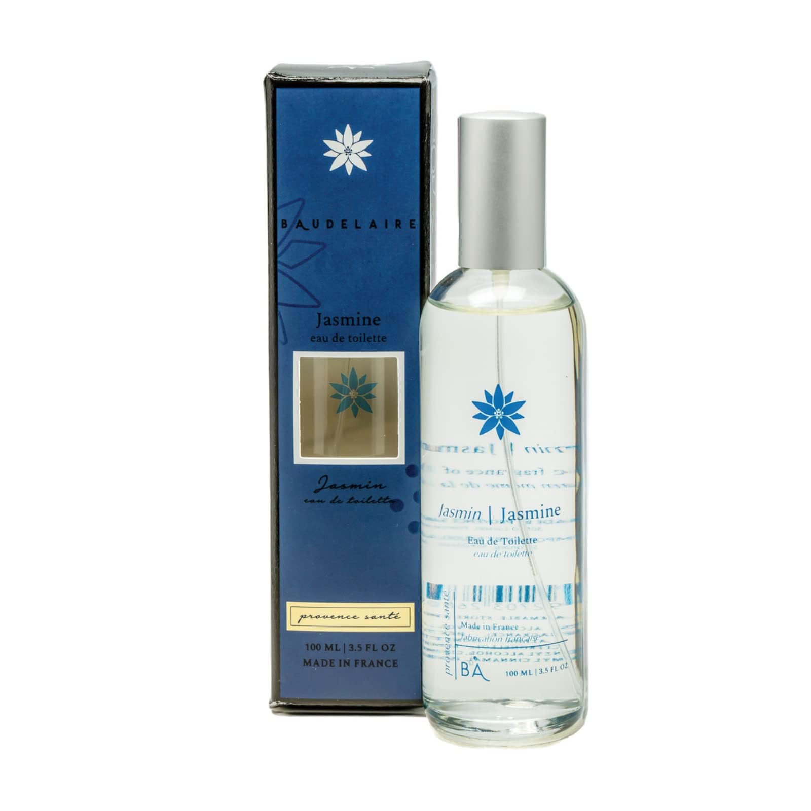 Provence Sante Eau de Toilette Spray - Luxury Long-Lasting Fragrance - Jasmine Scent - Elegant Perfume Gift - Made in France - 3.5 Oz