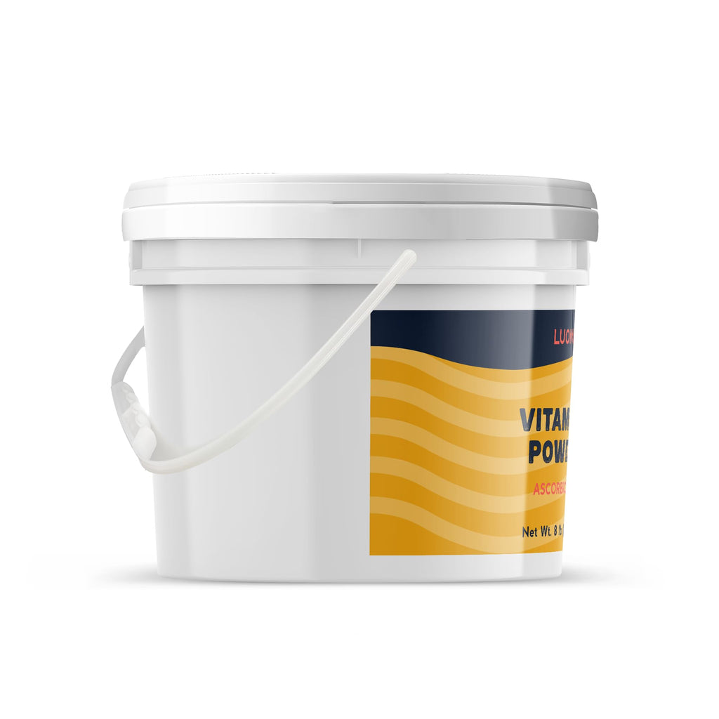 Luonix Vitamin C Powder, 1 Gallon Bucket, Ascorbic Acid, Supplement
