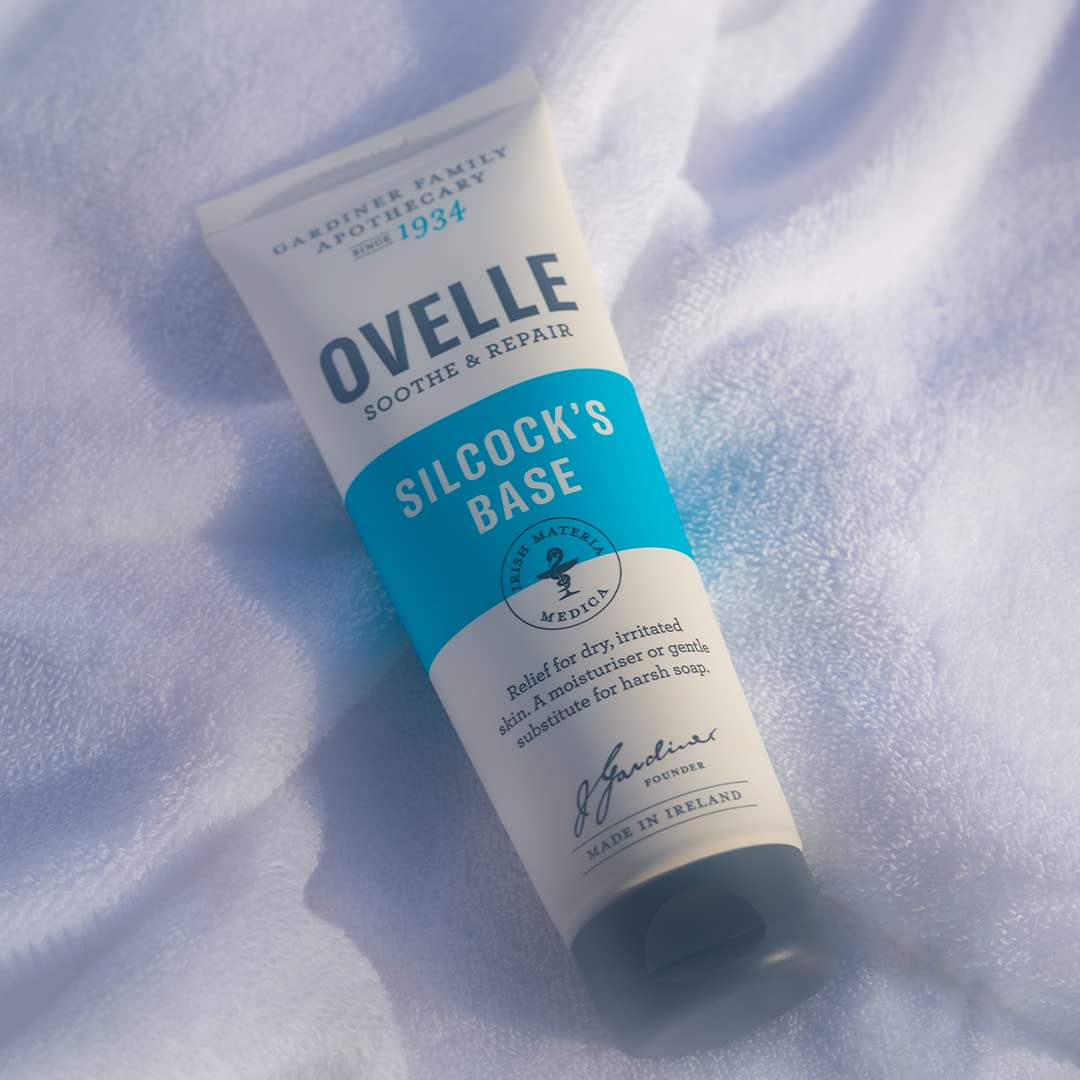 Ovelle Silcock’s Base Emollient Cream. Moisturiser for Dry Skin. 20% White Soft Paraffin Moisturising Cream for Sensitive & Eczema-Prone Skin. Soap, Fragrence and Colour Free, Vegan & PETA Certified