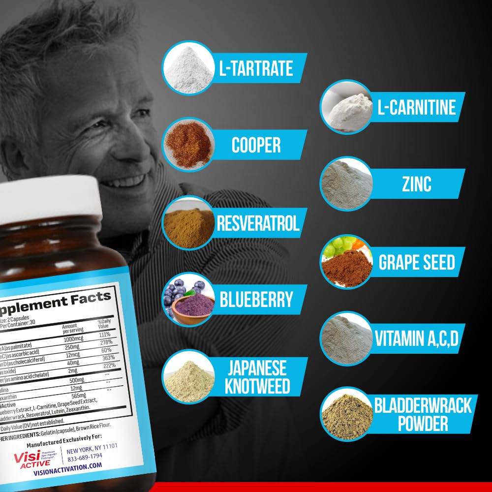 VisiActive Vision Support Supplement - 3 Pack
