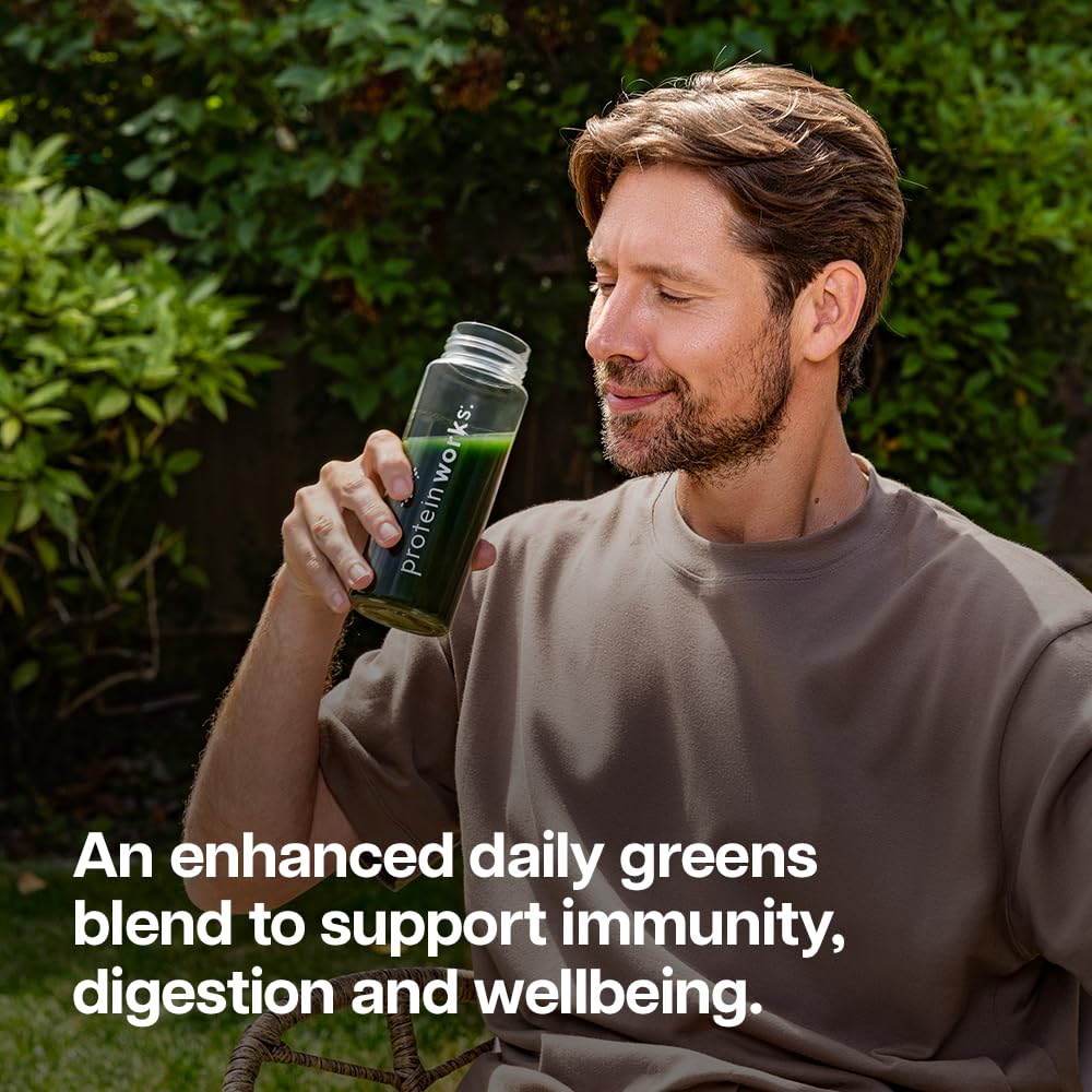 Protein Works | Super Greens 360 - Gold, Mandarin Orange, 250g