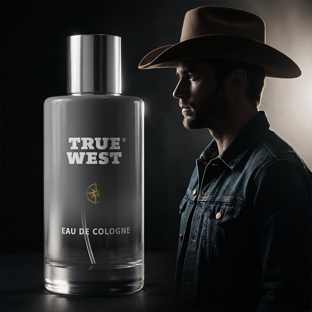Herban Cowboy True West Cologne for Men – Long-Lasting Woody Fragrance, Gift for Him