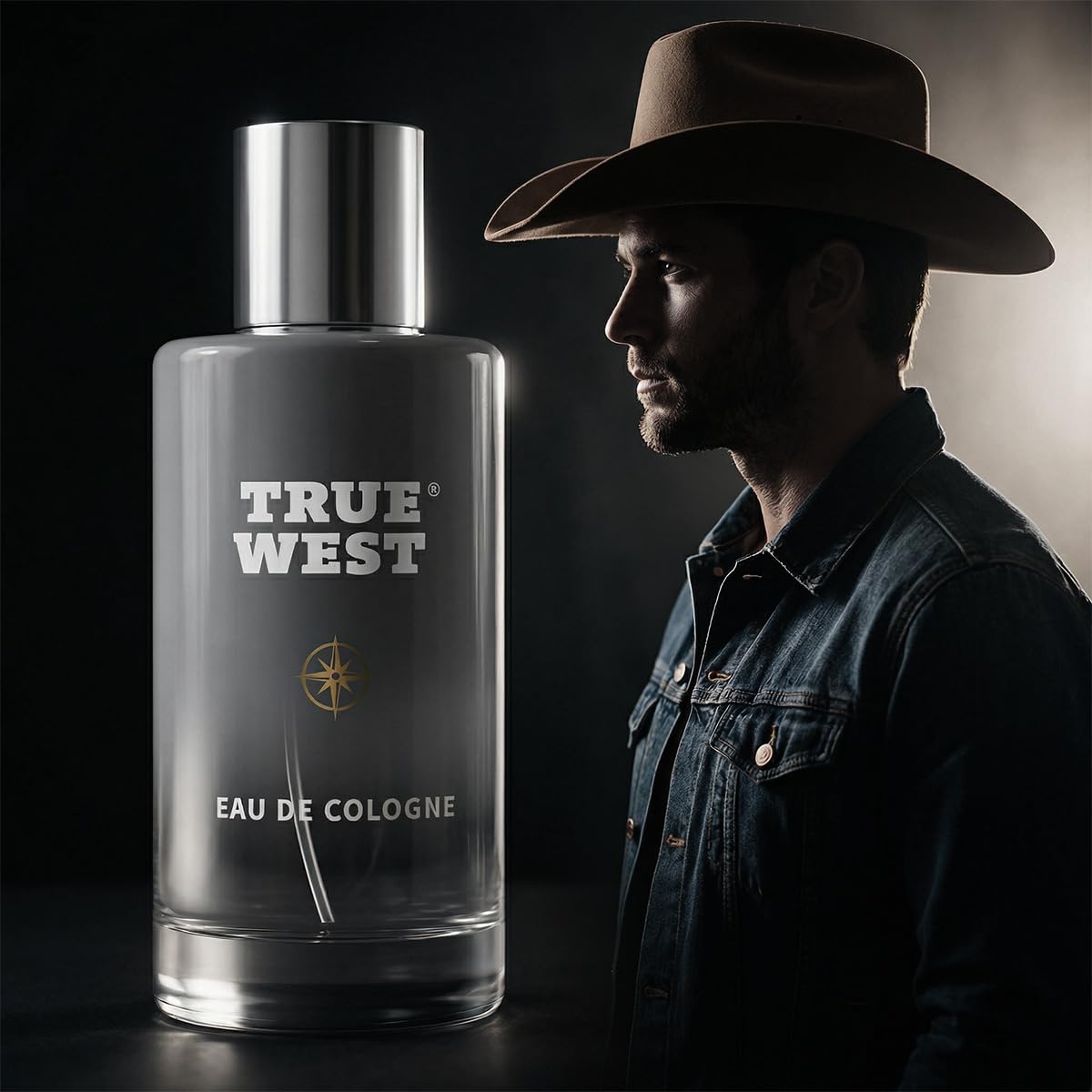 Herban Cowboy True West Cologne for Men – Long-Lasting Woody Fragrance, Gift for Him