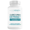 PUREHEALTH RESEARCH Curcumin Extract - High Absorption Turmeric Supplement for Immune, Joint & Muscle Support - for Heart & Brain Health - Powered by Curcugen x39 Bioavailable - 30 Capsules