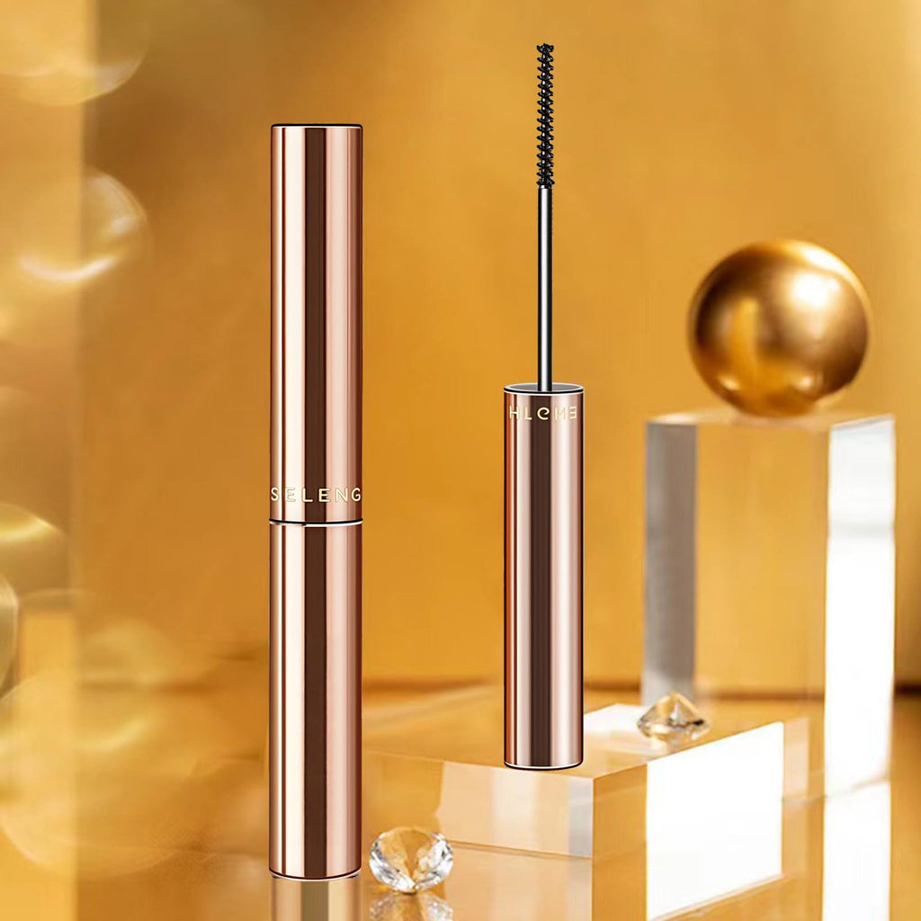Black Mascara for Older Women 60 Plus - Telescopic Mascara Waterproof Specially Designed for Mature Women, Smudge-proof, Ultra-Precise Slim Adjustable Brush to Any Angle, Smudge-proof,No Clumps