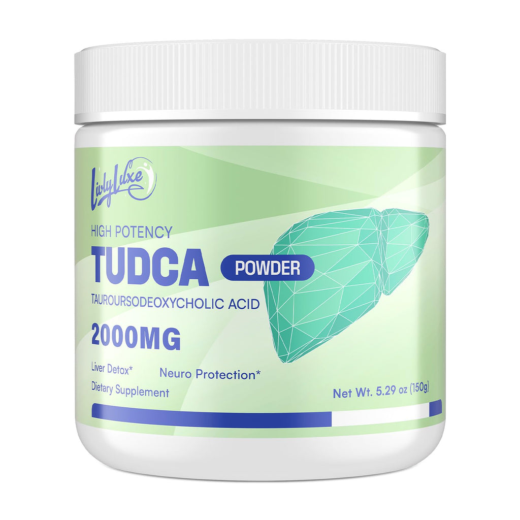 LivLyLuxe TUDCA Powder Liver Support Supplement – 2000mg High Absorption Liver Detox & Repair Support with Milk Thistle,Artichoke,Bile Salts,Ox Bile,Herbal Blend– 30 Servings, Non-GMO