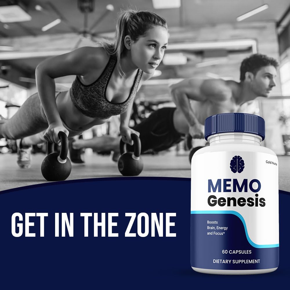 Memo Genesis Supplement Pills, All Natural Brain and Cognitive Clarity Support, MemoGenesis Capsules (3 Pack)