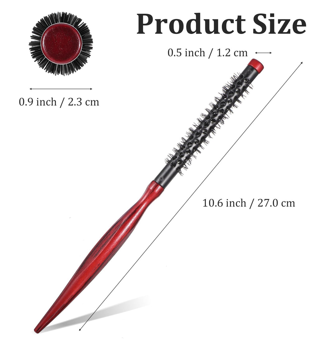 Small Round Hair Brush, Small Round Brush, Curling Brushes for Short Hair, Women Blow Dry Fine Thin Short to Medium Hairs (1.7 Cm)