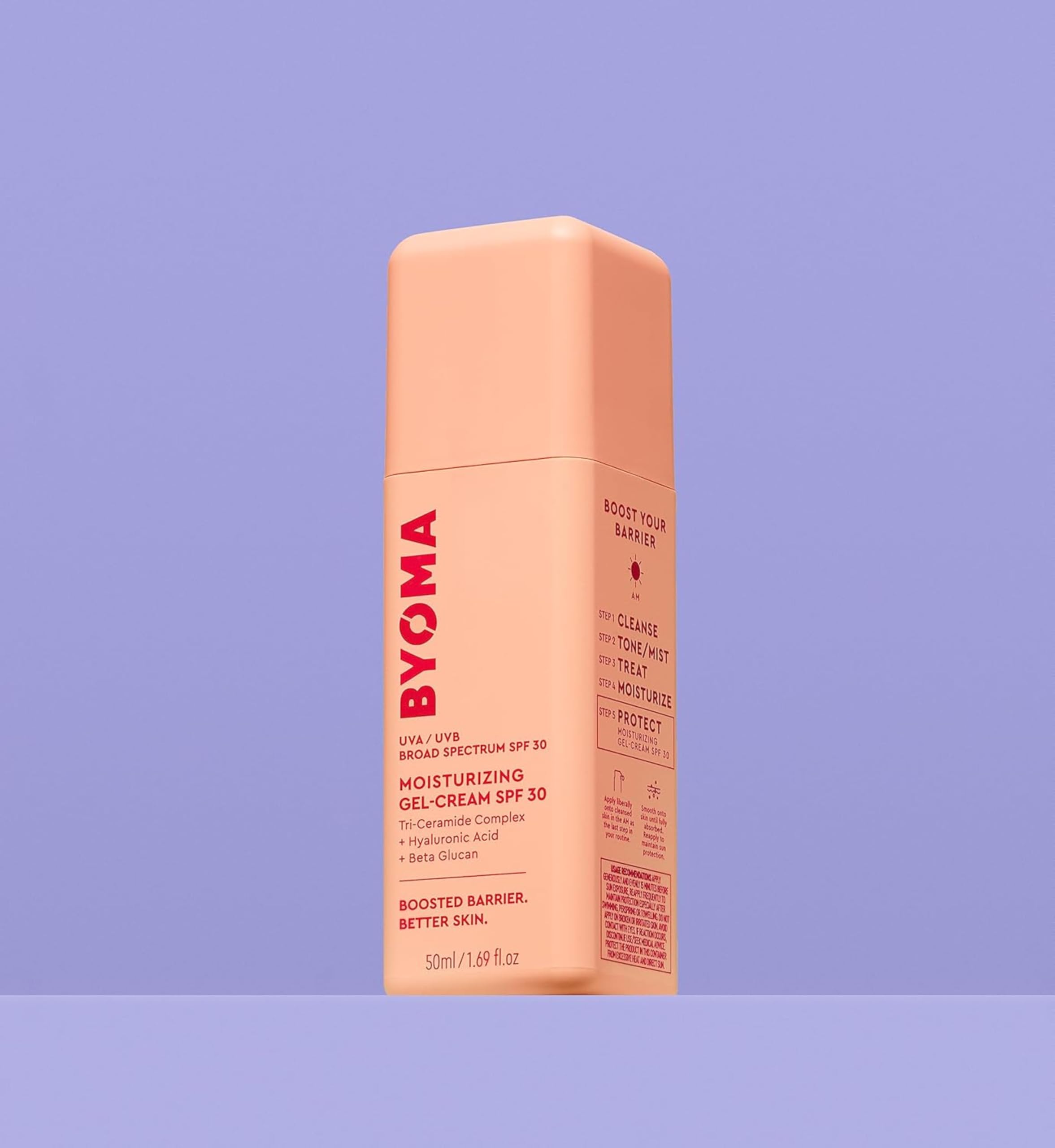 BYOMA SPF 30 Gel Moisturiser with UVA/UVB Protection (50ml)