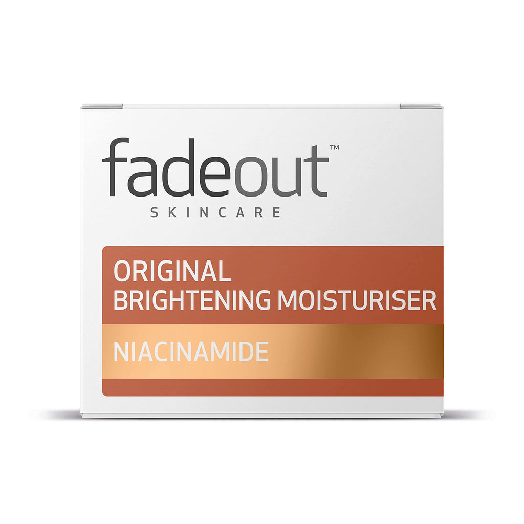 Fade Out Original Brightening Day Moisturiser with Niacinamide Unisex Exfoliating Daily Moisturiser For Dark Spots, Dark Circles and Blemishes 3 x 50ml
