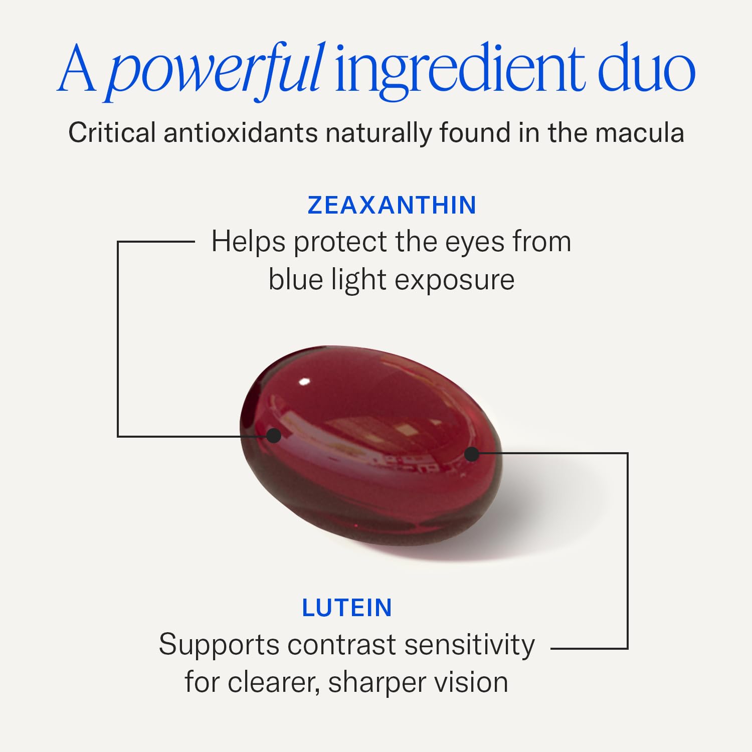 EyePromise Zeaxanthin + Lutein Eye Health Supplements, 60 Softgels