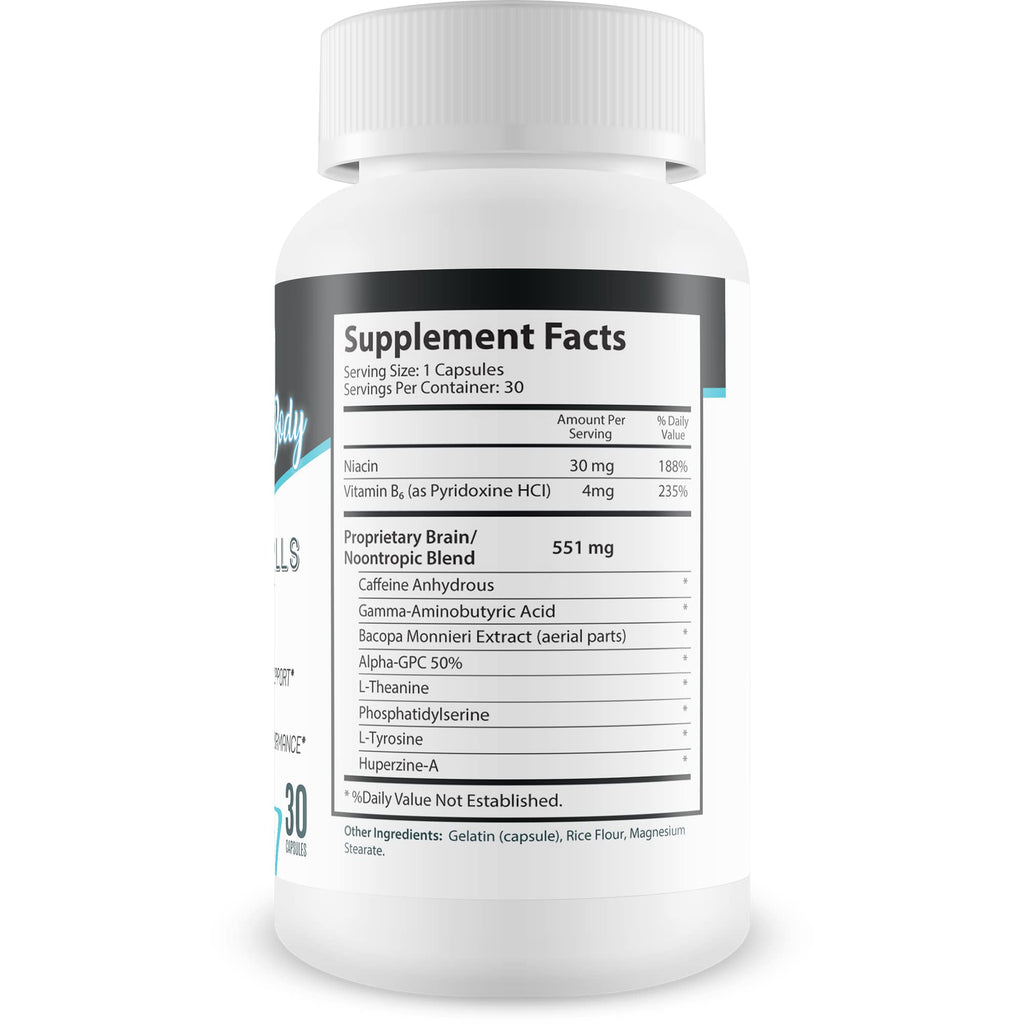 Amazin Brain Pills - Focus - Memory - Clarity - Advanced Cognitive Support - Enriches Mental Performance - Amazin Brain Supplement for Amazin Brain Support - Nootropics Brain Enhancement