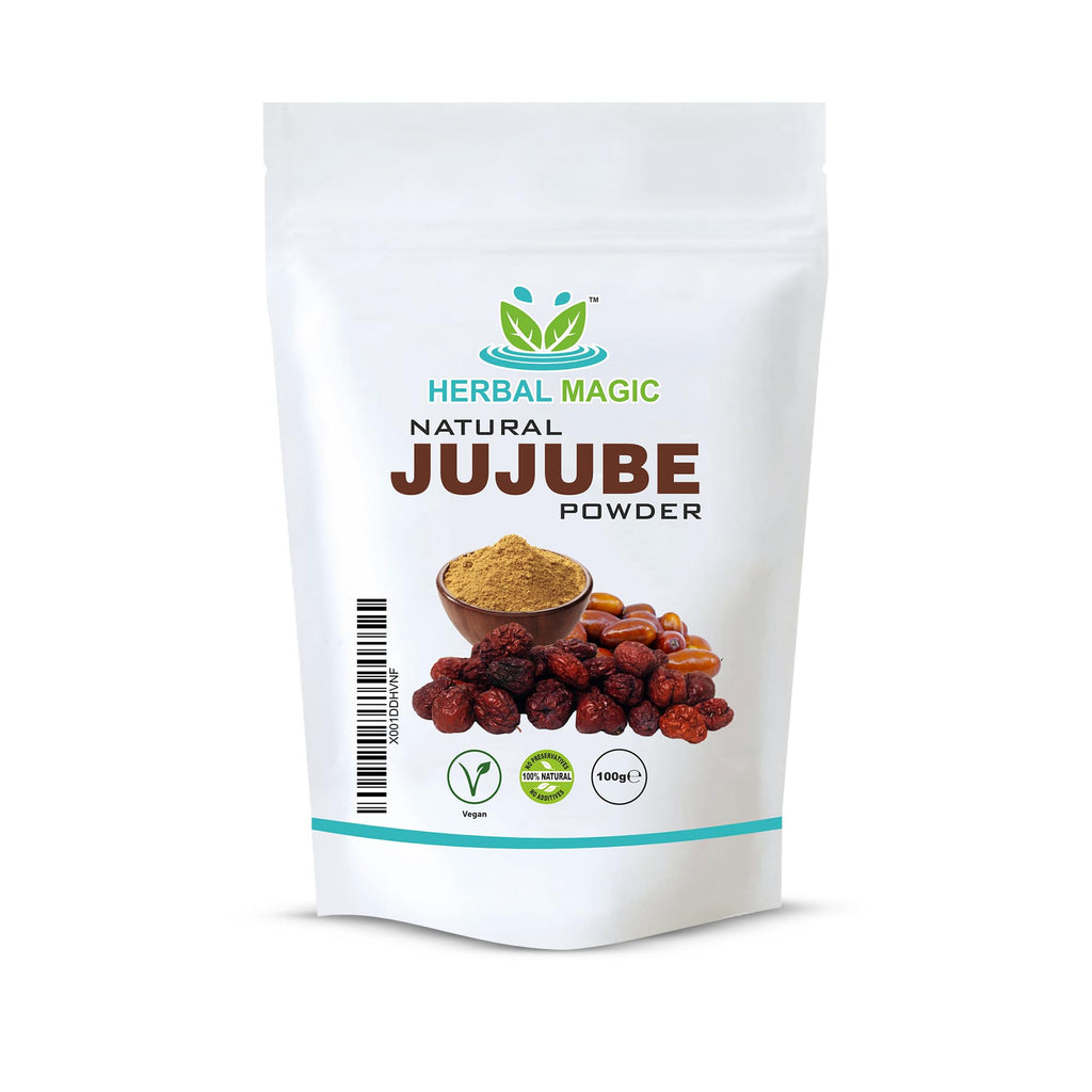 Herbal Magic's’s Pure & Natural Jujube Powder - Indian Ber/Date For Smoothies,Juice - Free From Fillers & preservatives