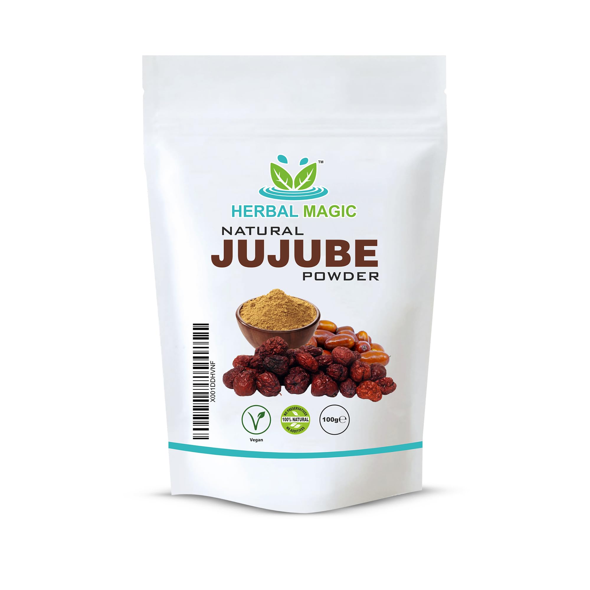 Herbal Magic's’s Pure & Natural Jujube Powder - Indian Ber/Date For Smoothies,Juice - Free From Fillers & preservatives
