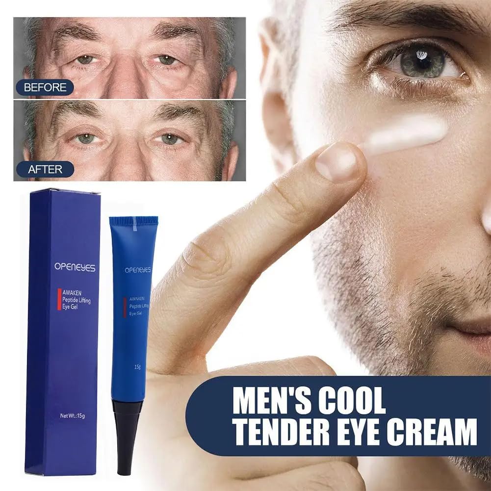 Openeyes Awaken Peptide Lifting Eye Gel Home Awaken Peptide Depuffing Eye Gel Open Awaken Peptide Depuffing Wrinkle Reduce Eye Gel Anti-Aging Tired Eye Care 2PCS