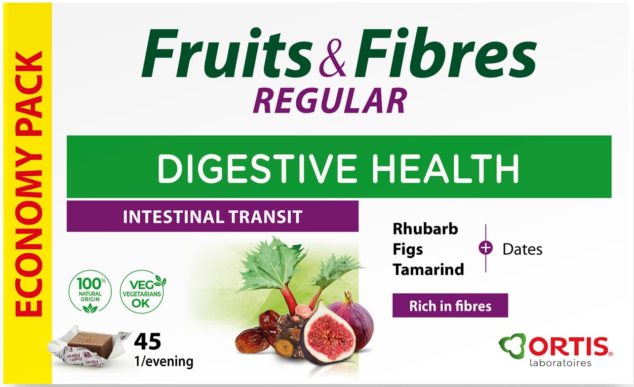 Ortis Fruits & Fibre Chewable Cubes – 45 Eco Pack