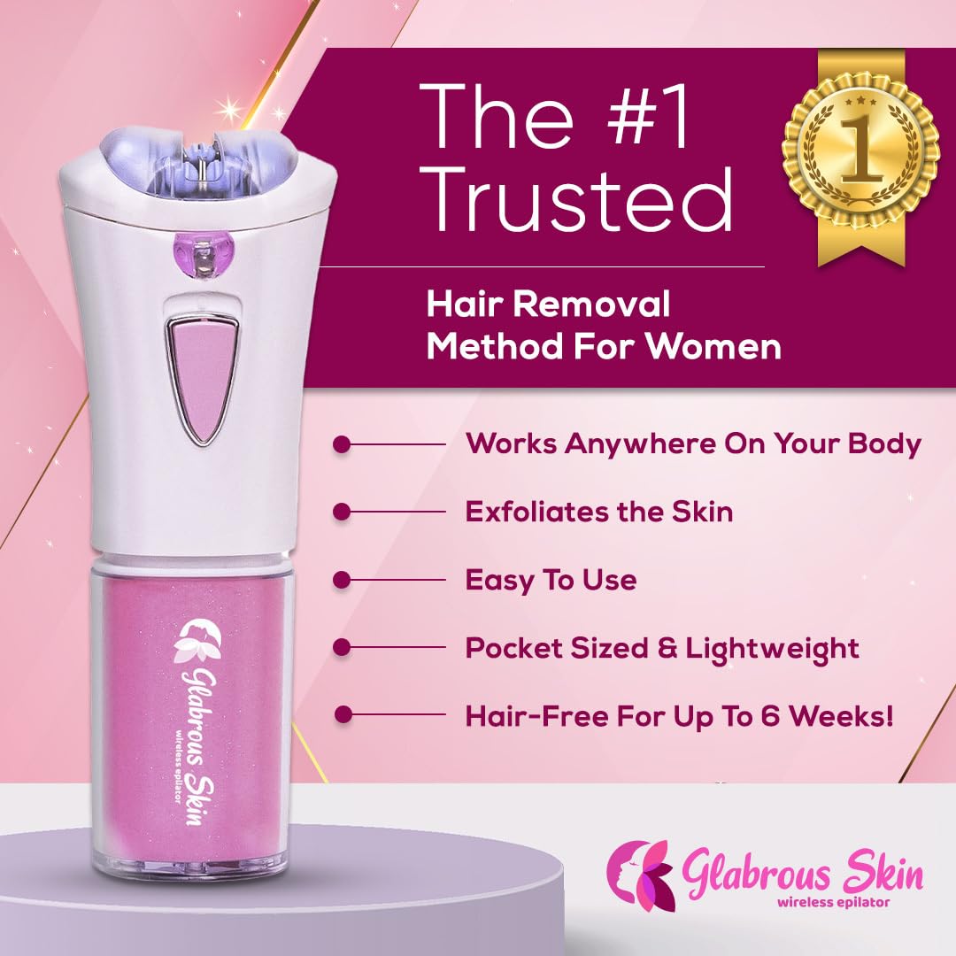 Glabrouse Skin Epilator, Glabrous Skin Hair Remover for Face - Look Glamorous with Glabrousskin Hair Removal