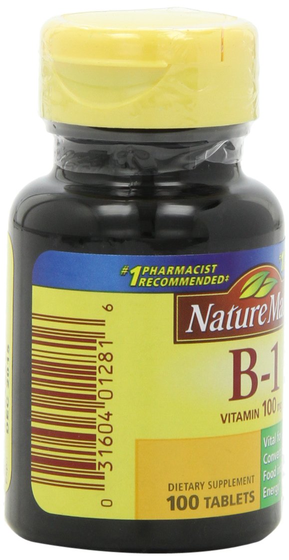 Nature Made Vitamin B1, 100 Count (Pack of 6)