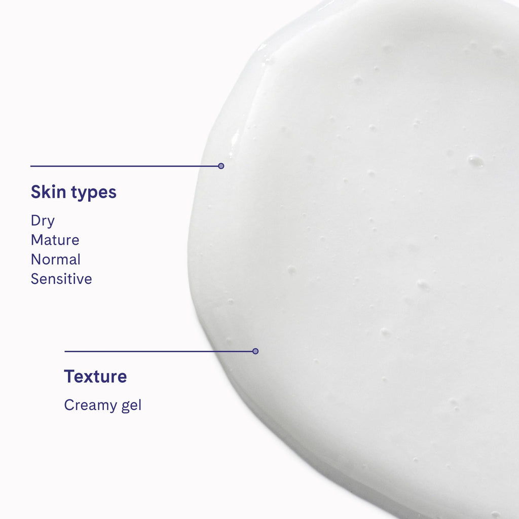 LovelySkin LUXE Gentle Cream Cleanser - Hydrating Face Wash & Makeup Remover with Vitamin C, afaLUXE & Meadowfoam Seed Extract - For Sensitive, Dry & Normal Skin, 6.76 fl oz