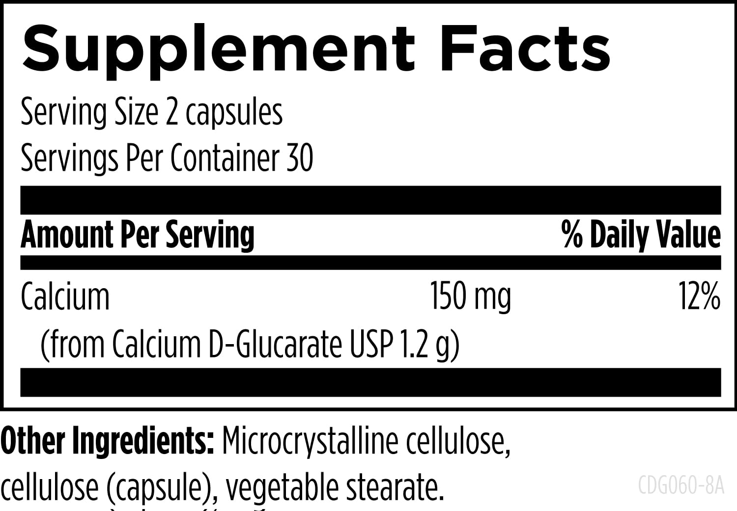 Designs for Health Calcium D-Glucarate - 1200mg CDG for Liver Support - Detoxification + Healthy Hormone Metabolism Support Supplement for Men + Women - Non-GMO, Soy-Free (60 Capsules)