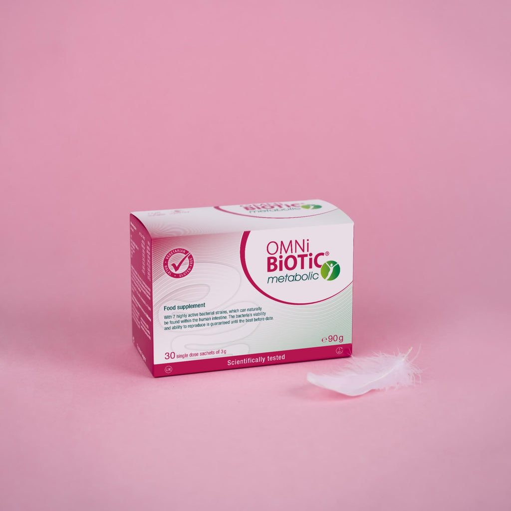 OMNi BiOTiC metabolic | Balance in the Intestine | Highly Active Intestinal Bacteria | 30 Sachets | Powder | Vegetarian | Gluten-Free | for Daily Use