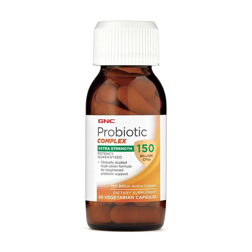 GNC Probiotic Complex Extra Strength with 150 Billion CFUs, 20 Capsules, Daily Probiotic Support