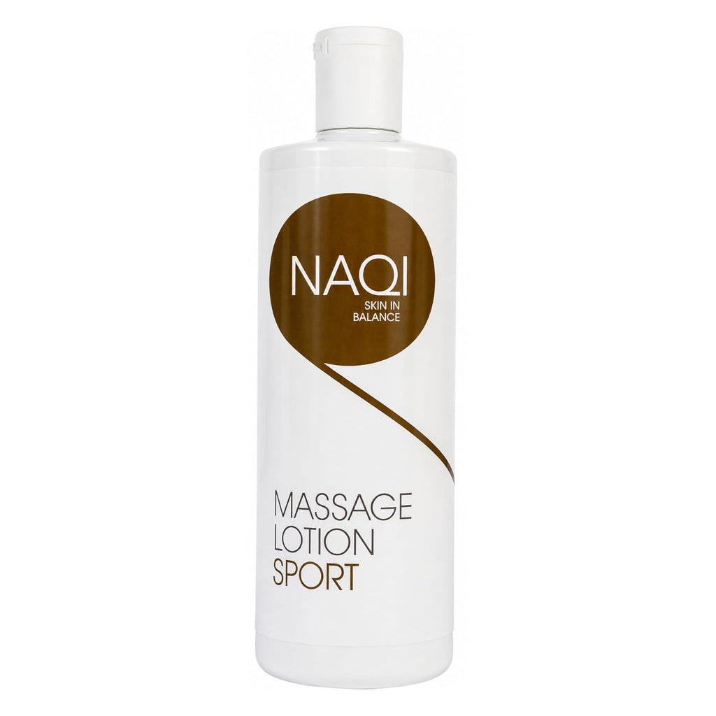 NAQI - Sports Massage Lotion - Pre-Workout and Post-Workout Recovery Treatment - Enhanced Recovery and Performance - Paraben-Free - Dermatologically Tested - Vegan-Friendly - 500 ml
