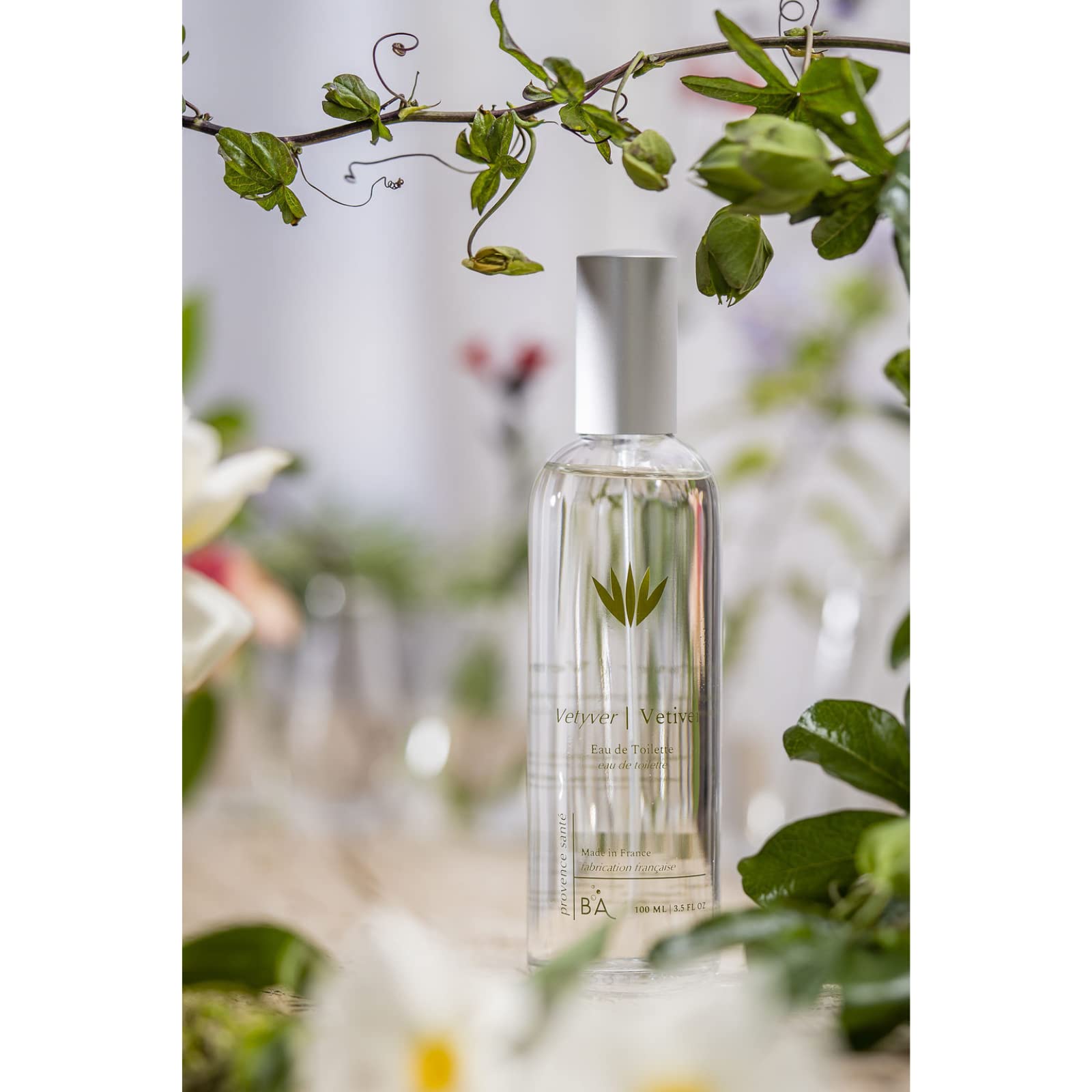 Provence Sante Eau de Toilette Spray - Luxury Long-Lasting Fragrance - Vetiver Scent - Elegant Perfume Gift - Made in France - 3.5 Oz