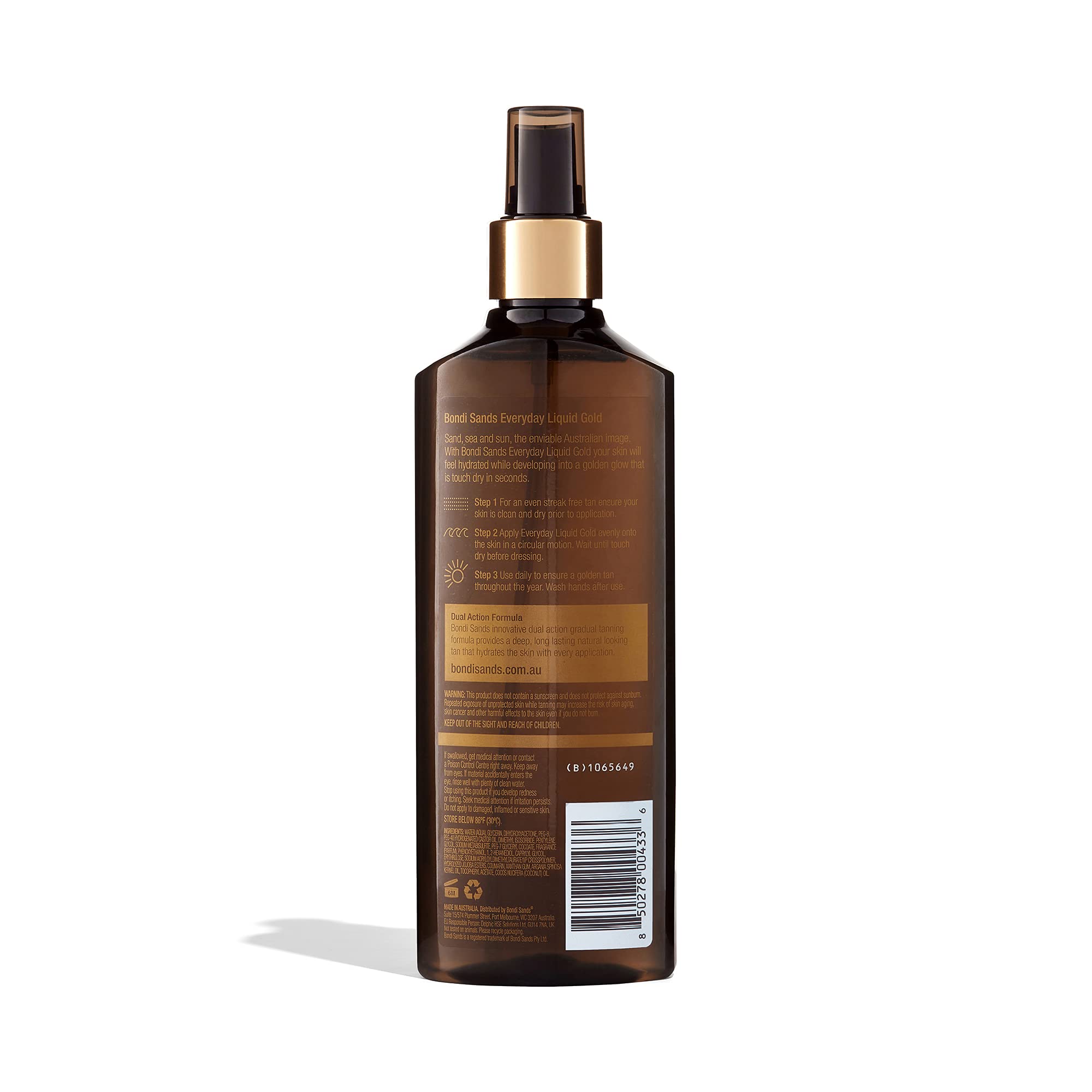 Bondi Sands Everyday Liquid Gold Self Tanning Dry Oil | Hydrating, Quick Drying, Gradual Tanning Dry-Oil for a Natural, Golden Look | 9.13 oz/270 mL