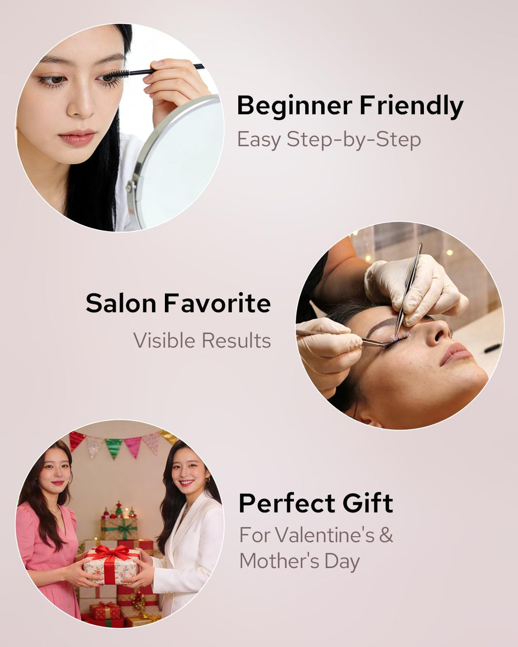 Libeauty Lash Lift Kit, Brow Lamination & Eyelash Perming Kit, Smooth-Flow Tube Design Beginner Friendly, Effective Salon Curl Results and Lasted Up 1 Month