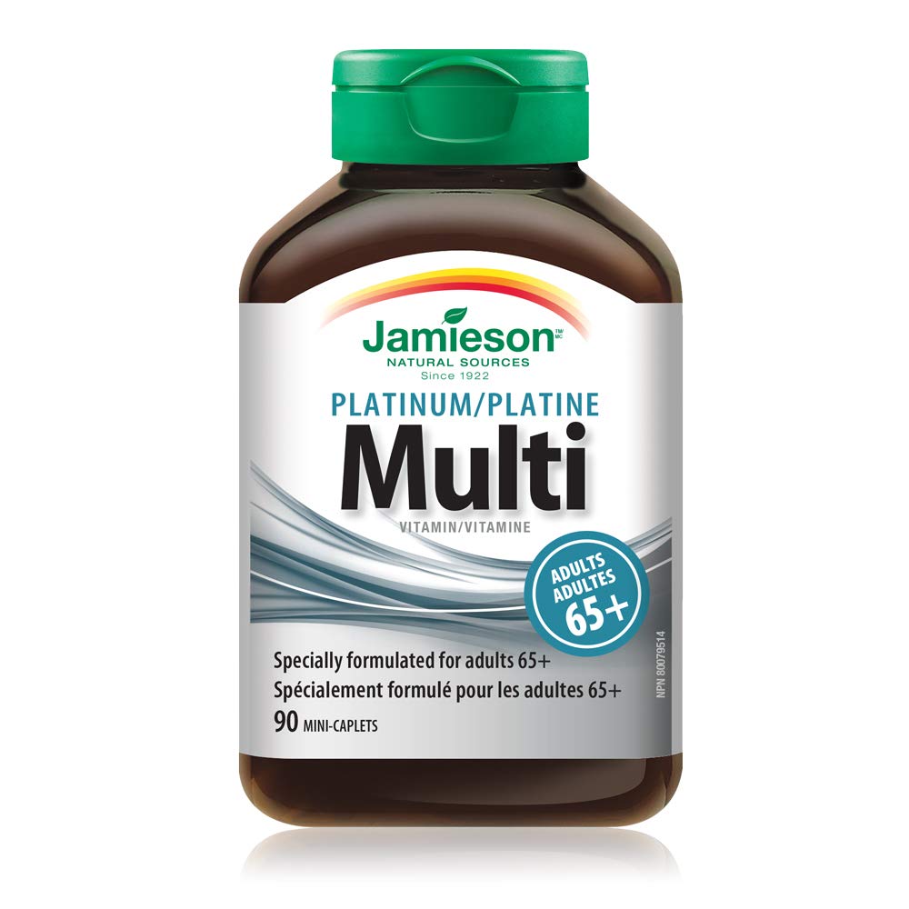 Jamieson Platinum Adult 65+ Multivitamin Mini Caplets, 90 Mini Caplets