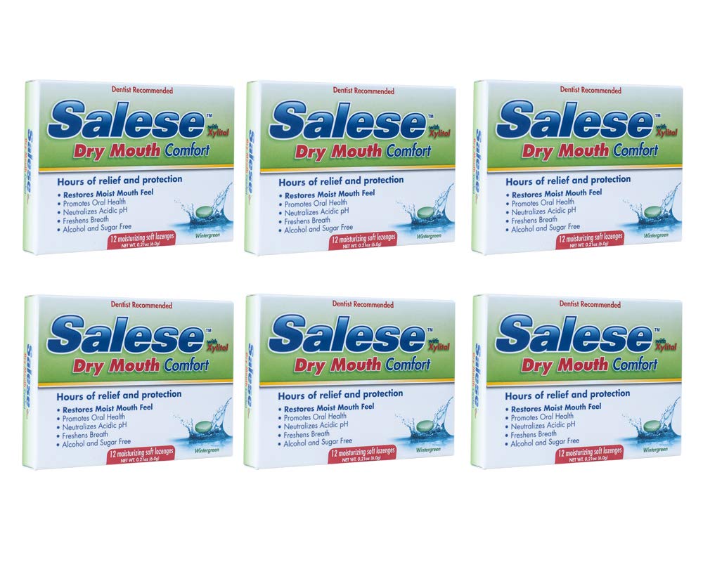 Salese Wintergreen with Xylitol for Dry Mouth Relief - 6 Pack