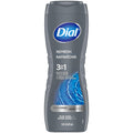 Dial Men 3 in 1 Body, Hair and Face Wash, Refresh, 16 Fl Oz, Pack of 6, Blue Sage Scent, Cleanses Deep + Gentle on Skin with Clean Rinse Technology