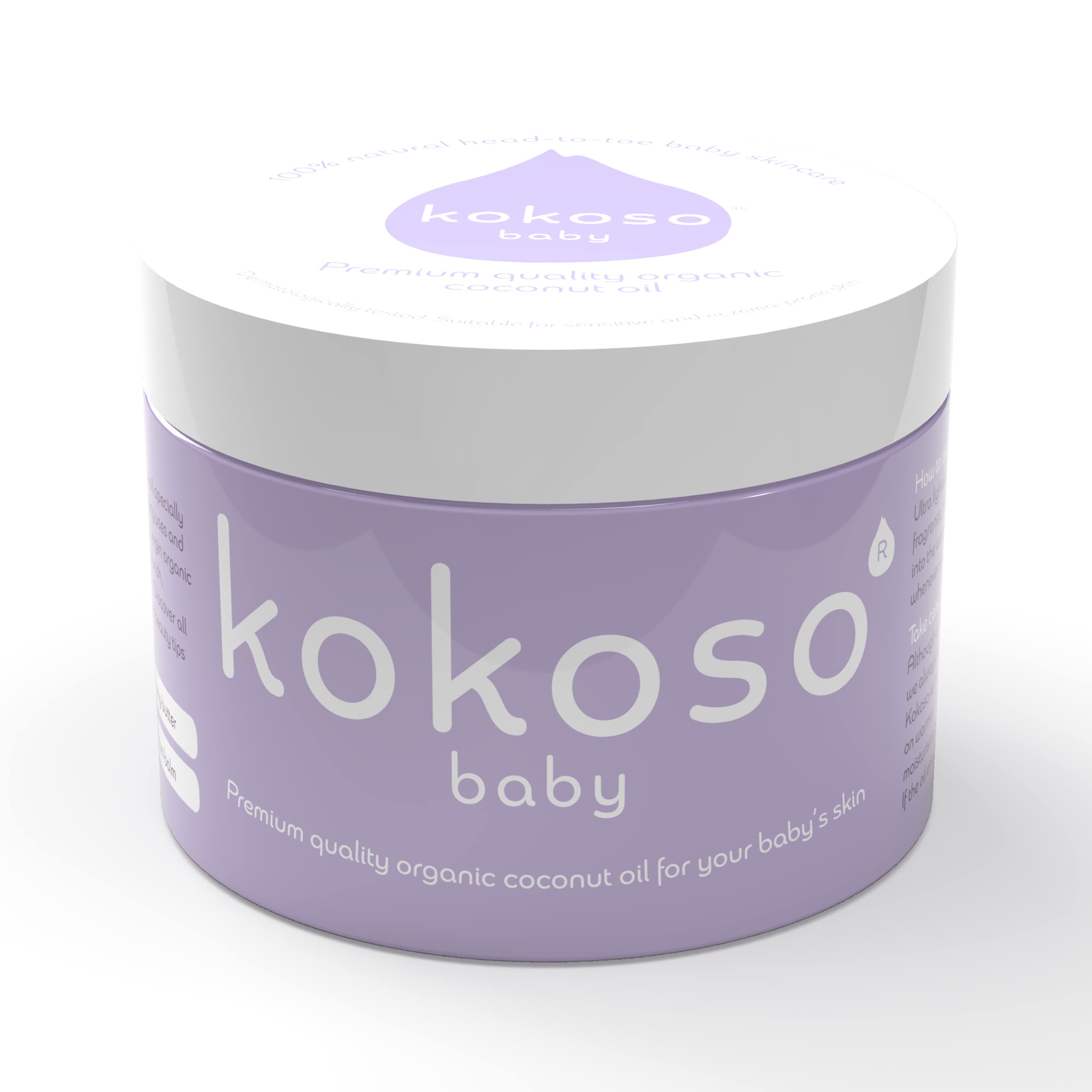 Kokoso Baby Organic Coconut Oil – Moisturising 100% Natural Baby Oil for Baby Massage, Dry, Sensitive and Normal Baby Skin...
