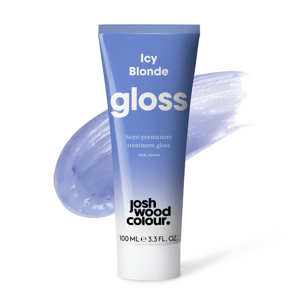 Josh Wood Hair Gloss Icy Blonde, Semi-Permanent Colour Toner, Vegan, 100ml