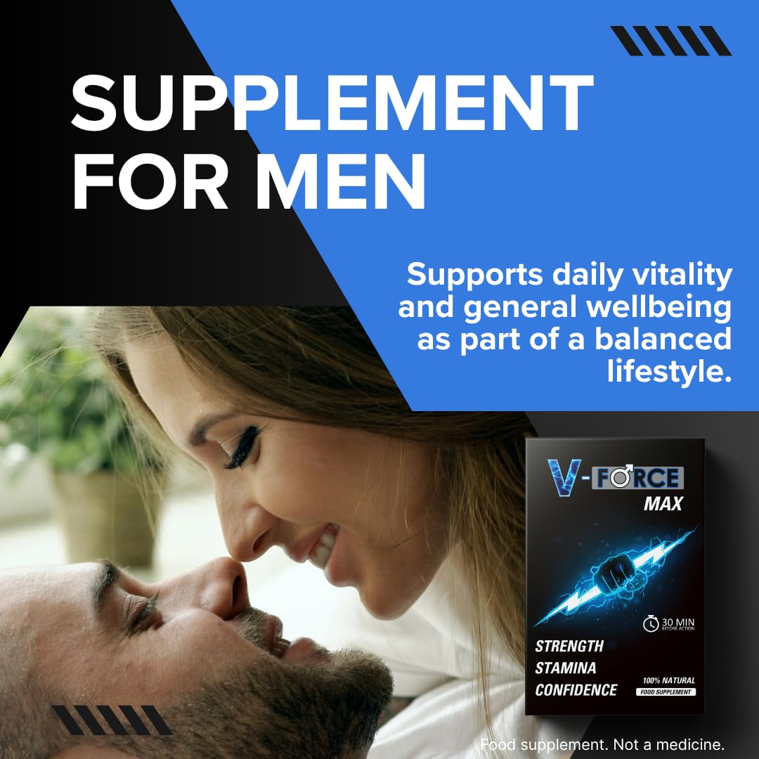 V-Force MAX 20 Tablets – Herbal Supplement for Energy, Focus & Mental Clarity – Supports Stamina & Alertness – Occasional Use for an Active Lifestyle