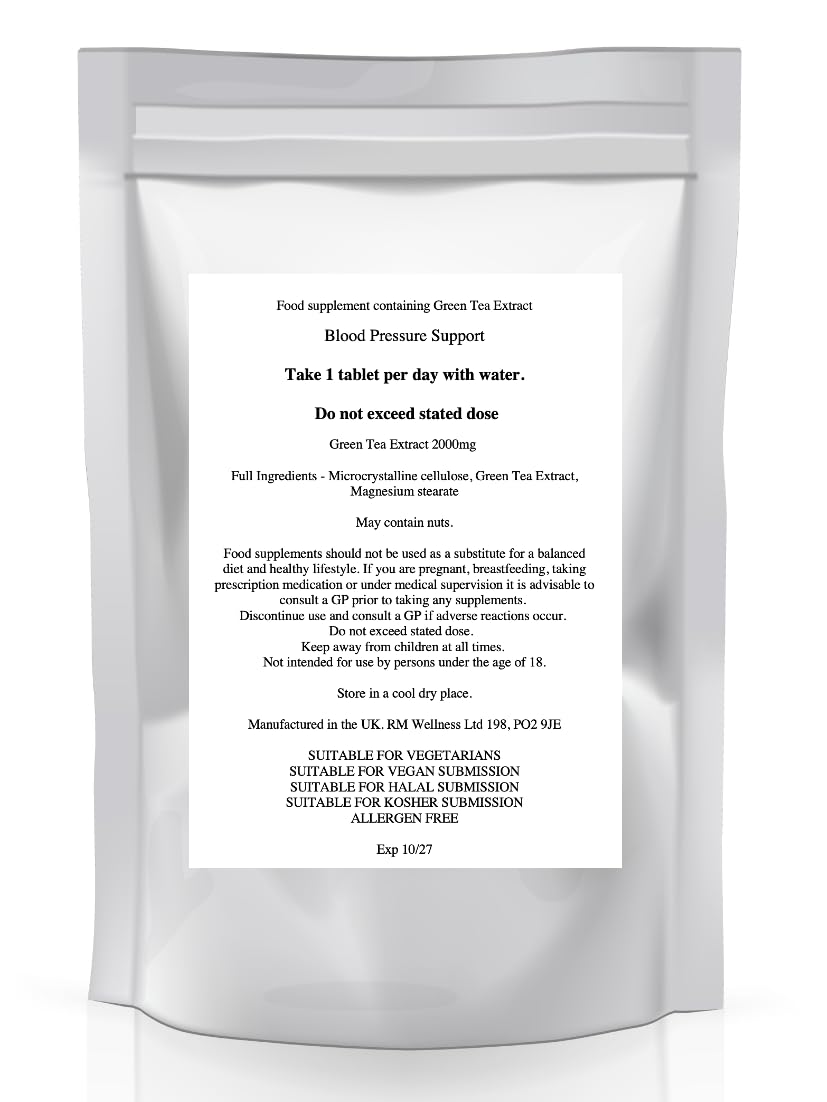 Blood Pressure Support - High Potency Natural Food Supplement Pills - 180 Day Supply