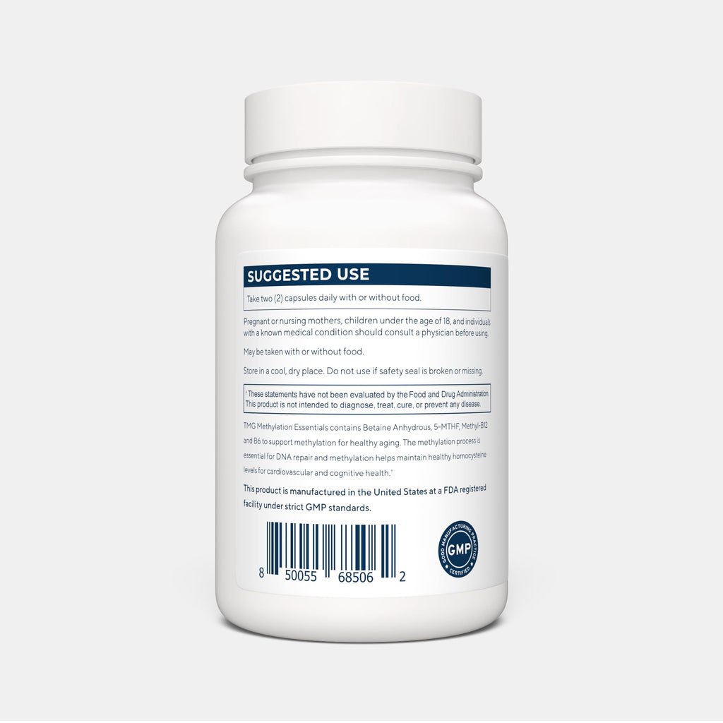 Renue By Science TMG | High Strength TMG Supplements | 120 Trimethylglycine Capsules - 900mg TMG per Serving with Vitamin B12 Vitamin B6 Folate & Zinc | Made in the USA & Third-Party Tested