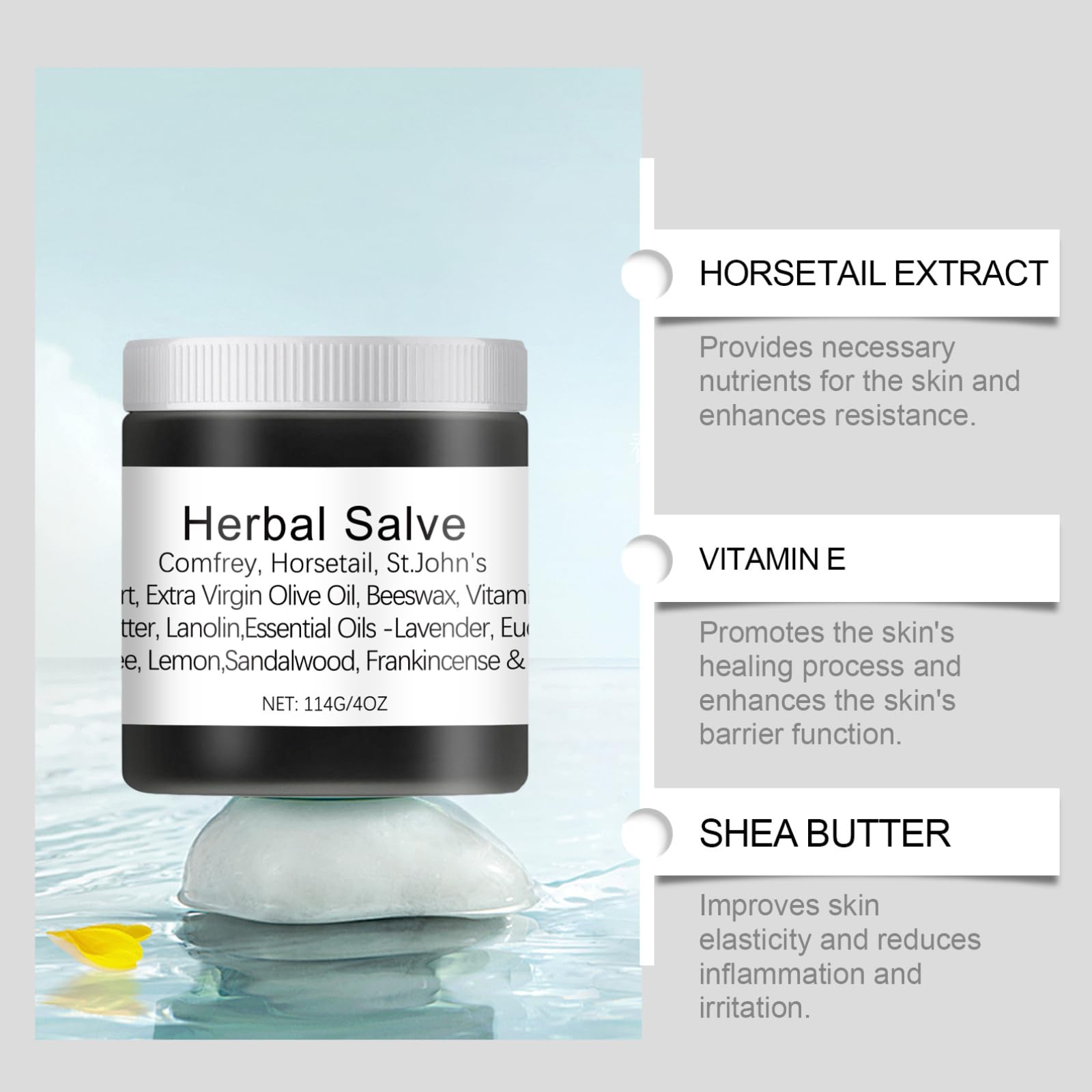 Herbal Salve, Organic Herbal Salve, Natural Joint Care, Organic Joint Cream, Comfrey Salve Improves Mobility, Reduces Swelling