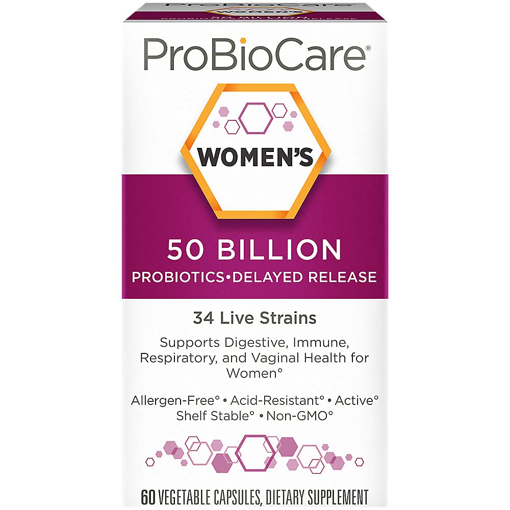 ProBioCare Probiotics for Women, 50 Billion CFUs, 60 Capsules