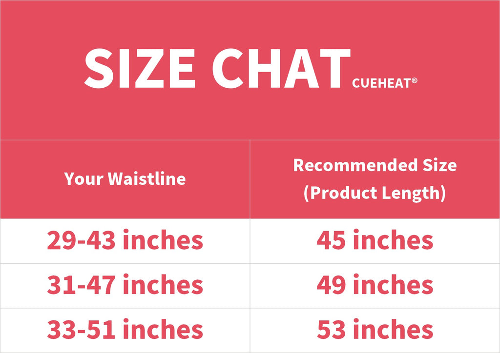 CUEHEAT Heated Waist Belt, Cordless Heating Pad for Low Back, Electrical Heating and Massage, Rechargeable Battery Powered (Dark Black, 53inch)