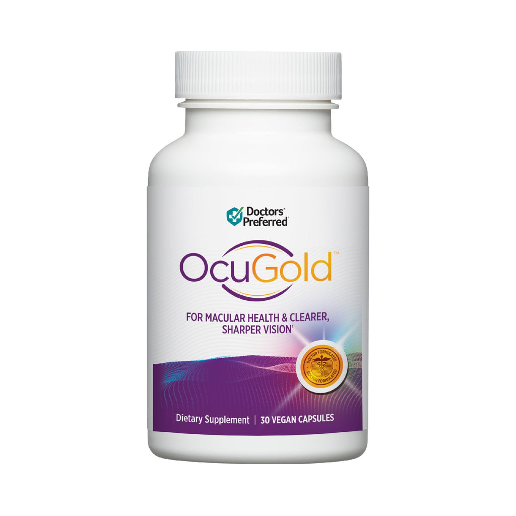 DOCTORS' PREFERRED Clinical-Grade OcuGold Eye Vitamins with Lutein