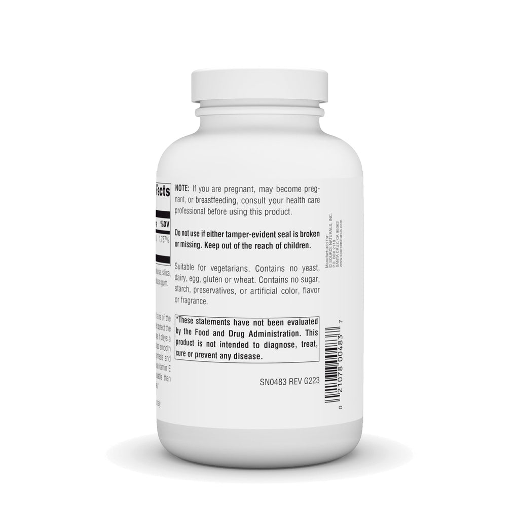 Source Naturals Vitamin E, 400 iu Fat-Soluble Antioxidant - 250 Tablets