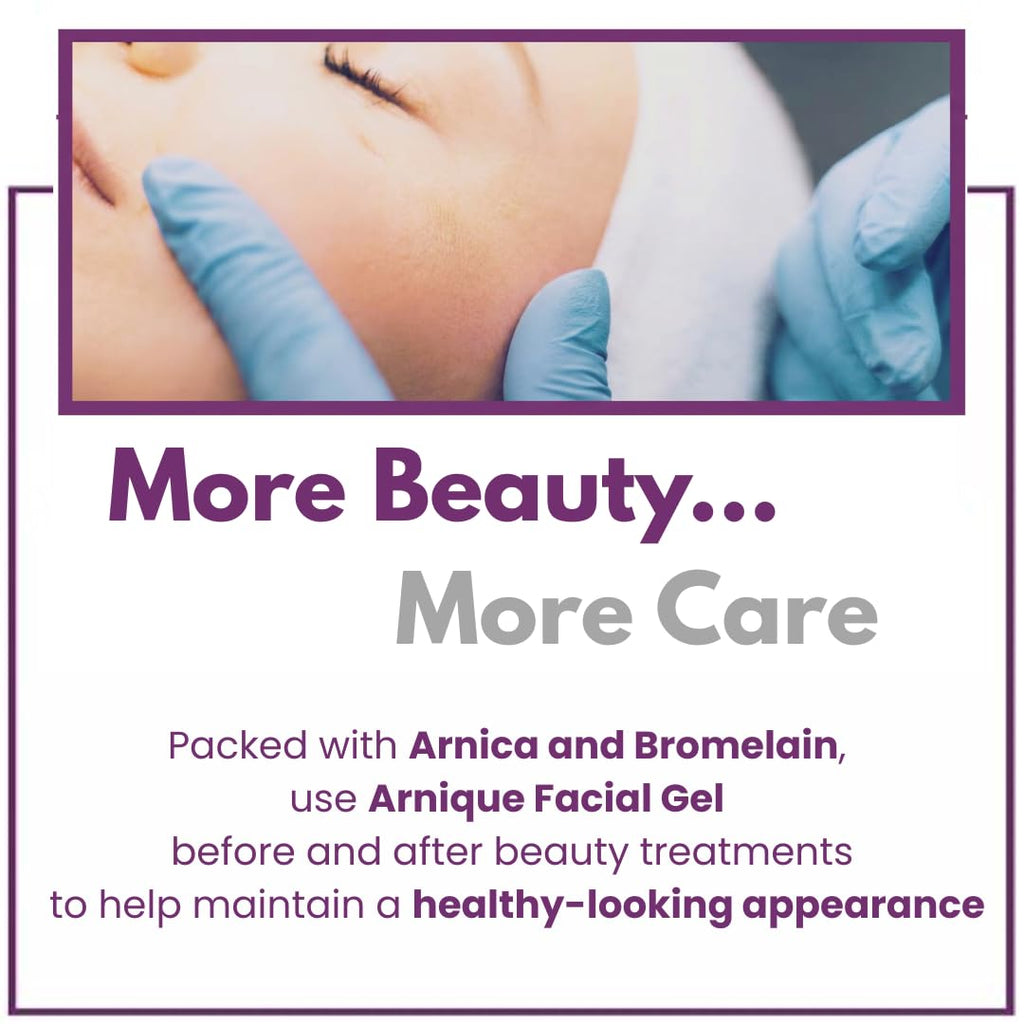 Arnique Arnica Gel for Face – Soothing Arnica & Bromelain Facial Gel to Refresh and Comfort Delicate Skin After Beauty Treatments