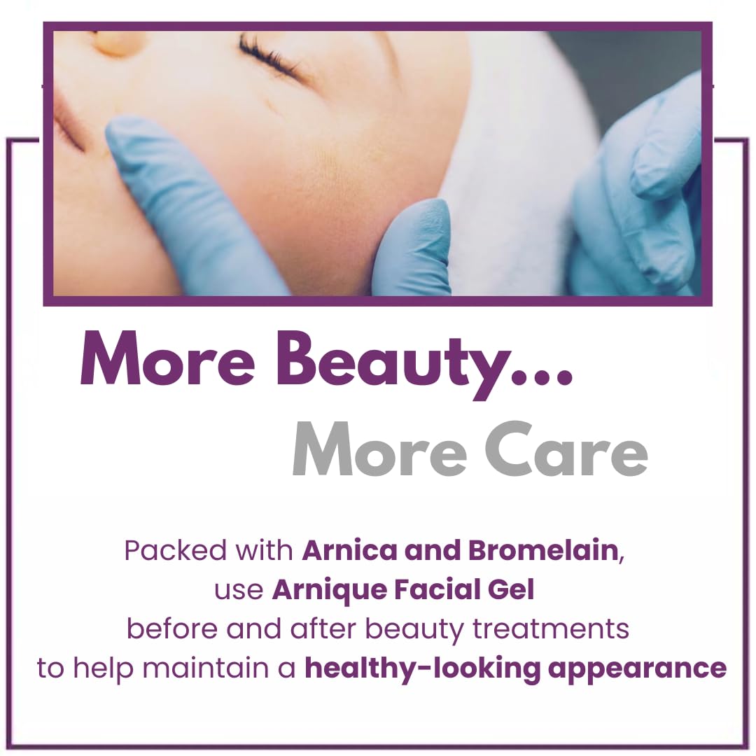 Arnique Arnica Gel for Face – Soothing Arnica & Bromelain Facial Gel to Refresh and Comfort Delicate Skin After Beauty Treatments
