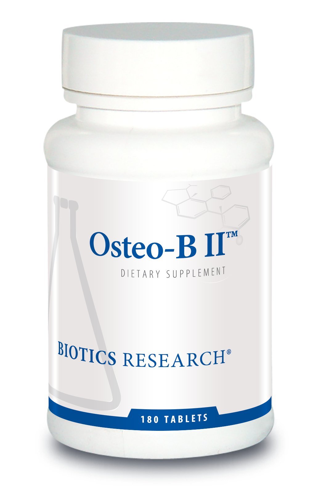 BIOTICS RESEARCH Osteo B II Optimal Bone Health Support, Healthy Aging, CaMg, Easy to Swallow Tablet, Purified Chondroitin Sulfates, 180 Tablets