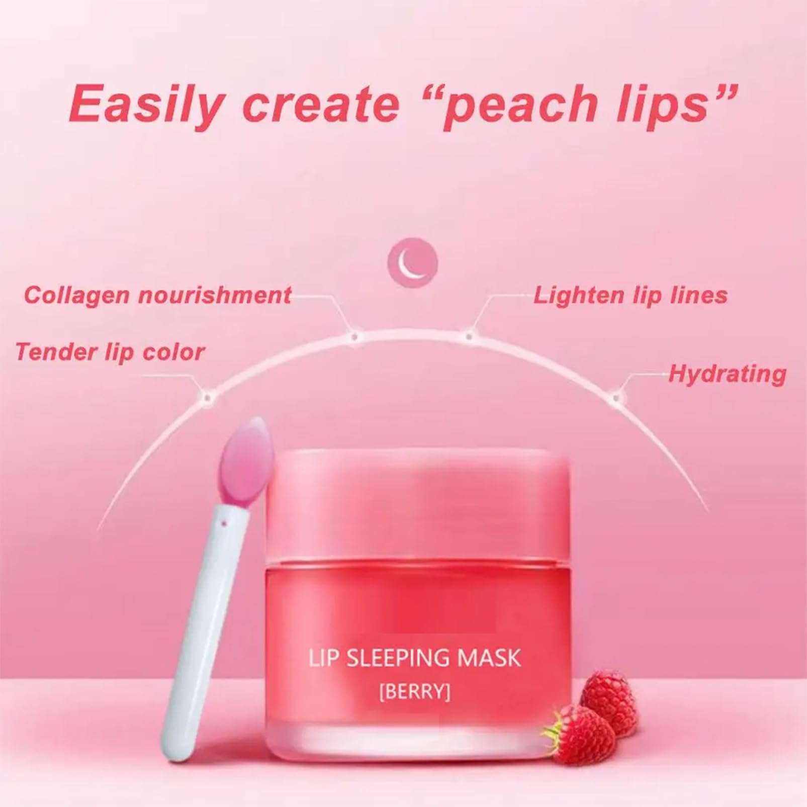 4-Pack Lip Sleeping Mask & Lip Balm Set - Fruit Moisturizing, Hydrating Lip Balm for Dry & Chapped Lips, Repairs & Protects - Women & Teenage Girls Gift, 8g x 4